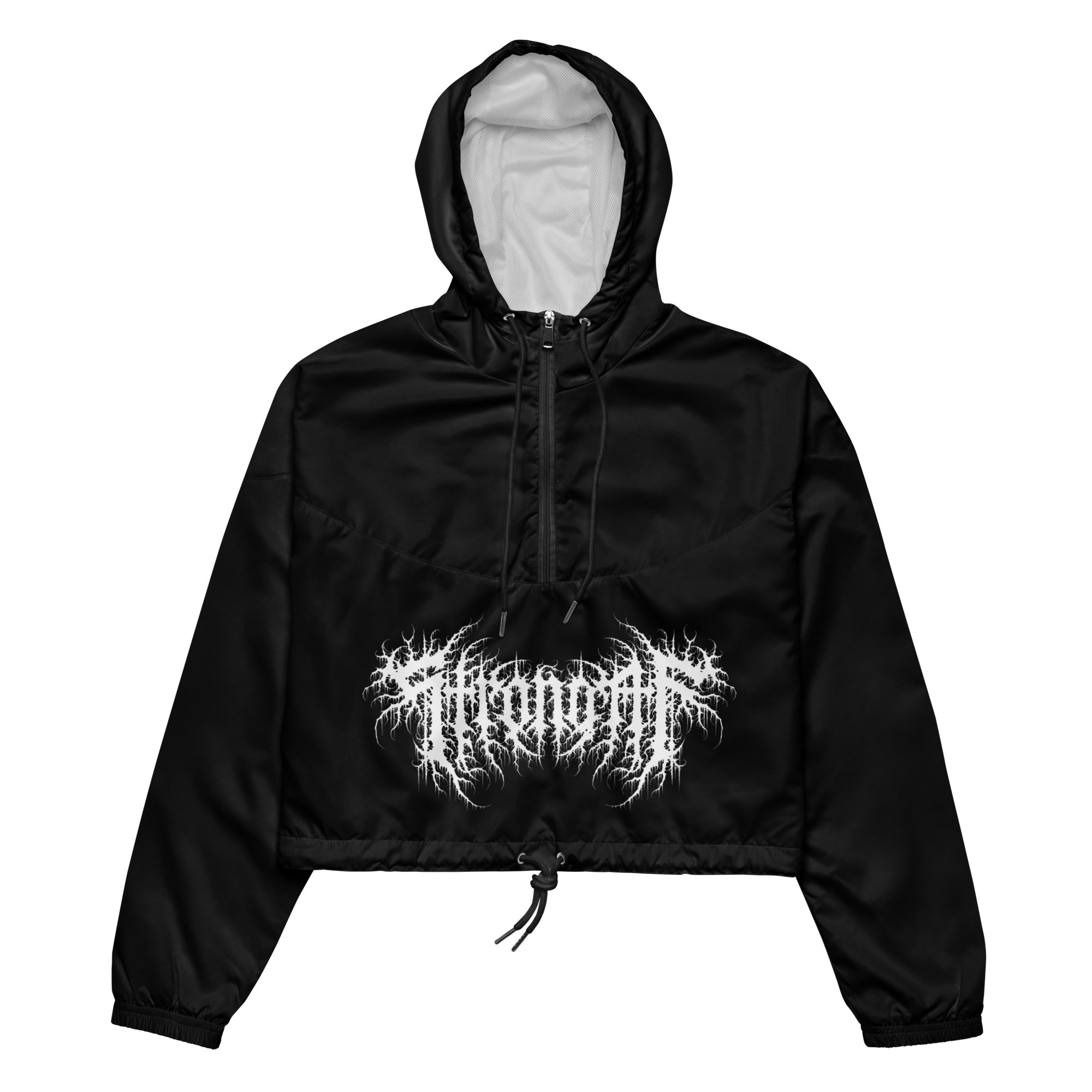 Strong AF Black Cropped Windbreaker