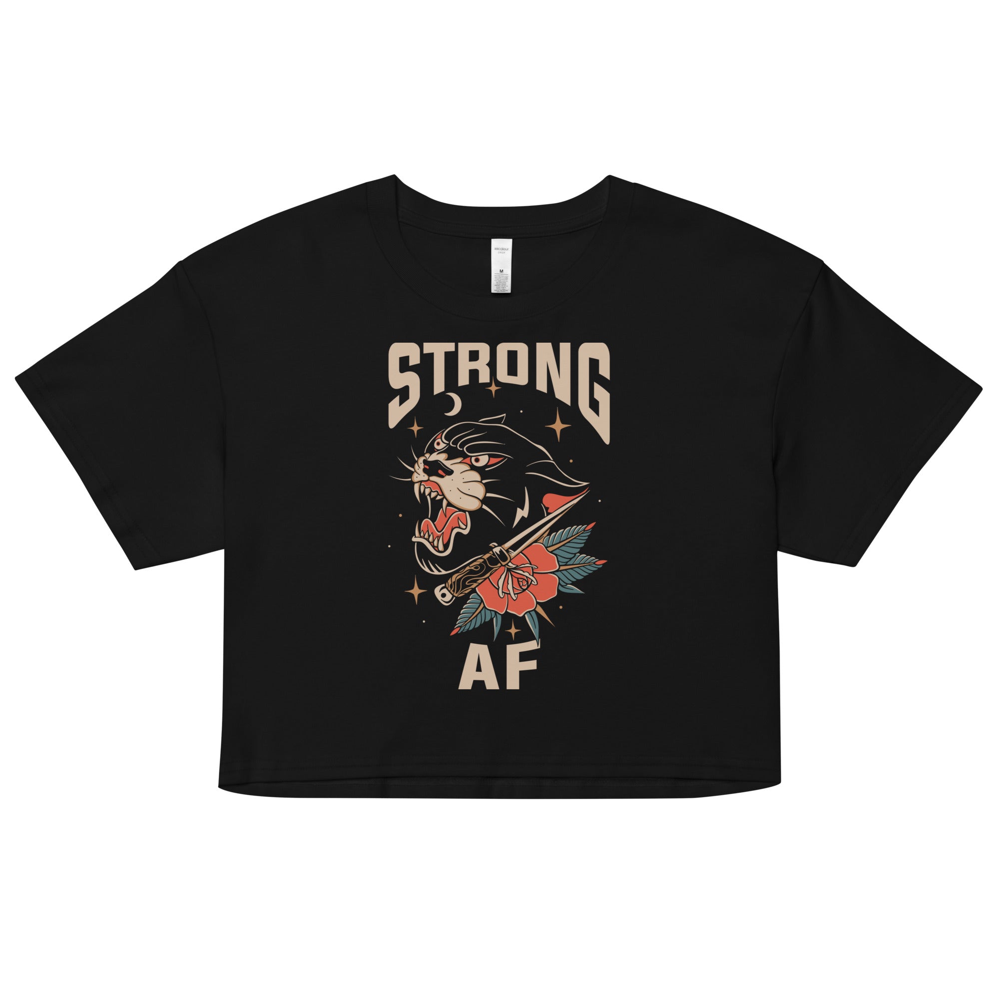 Strong AF Panther Crop Top