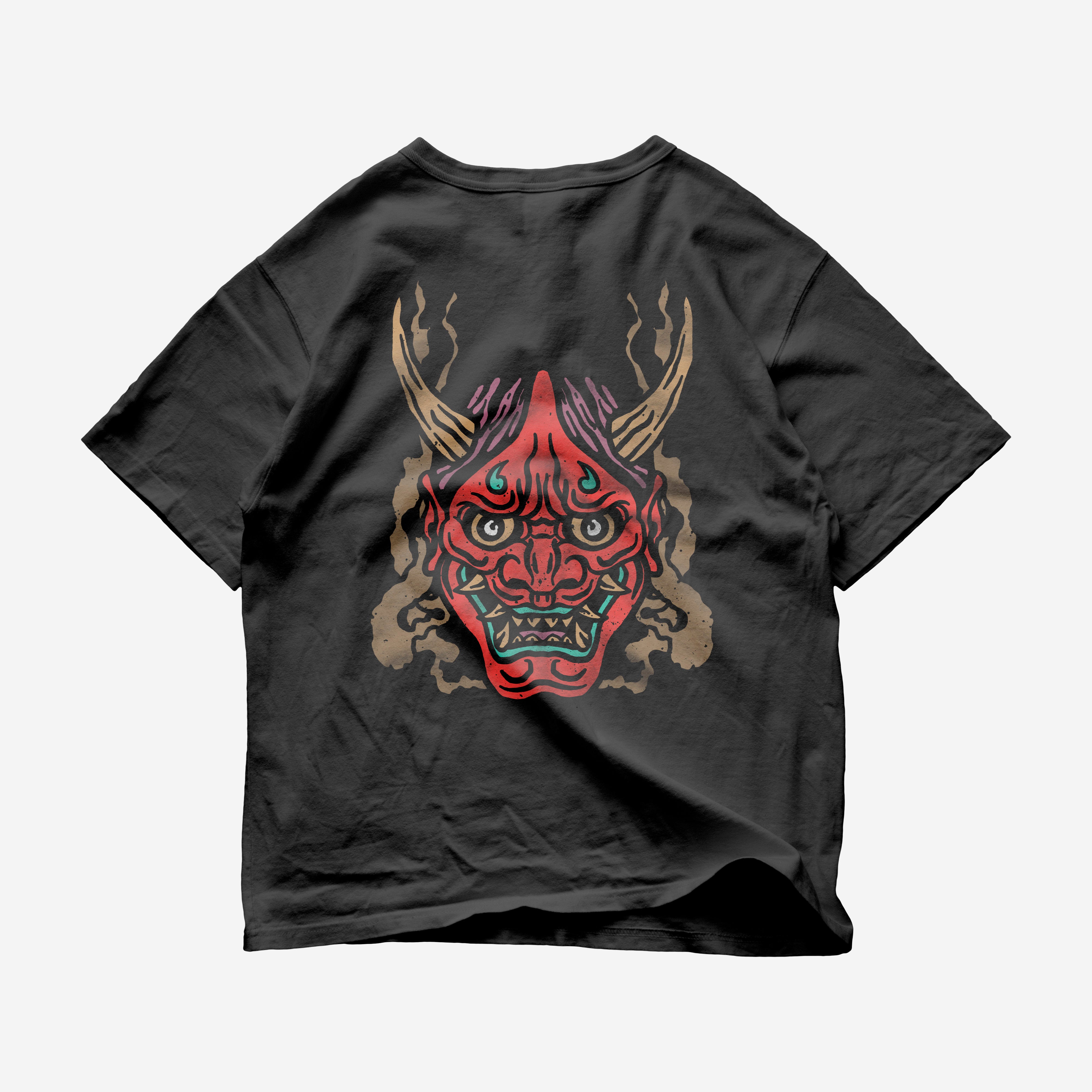 Oni Mask Double-Sided Heavyweight Tee