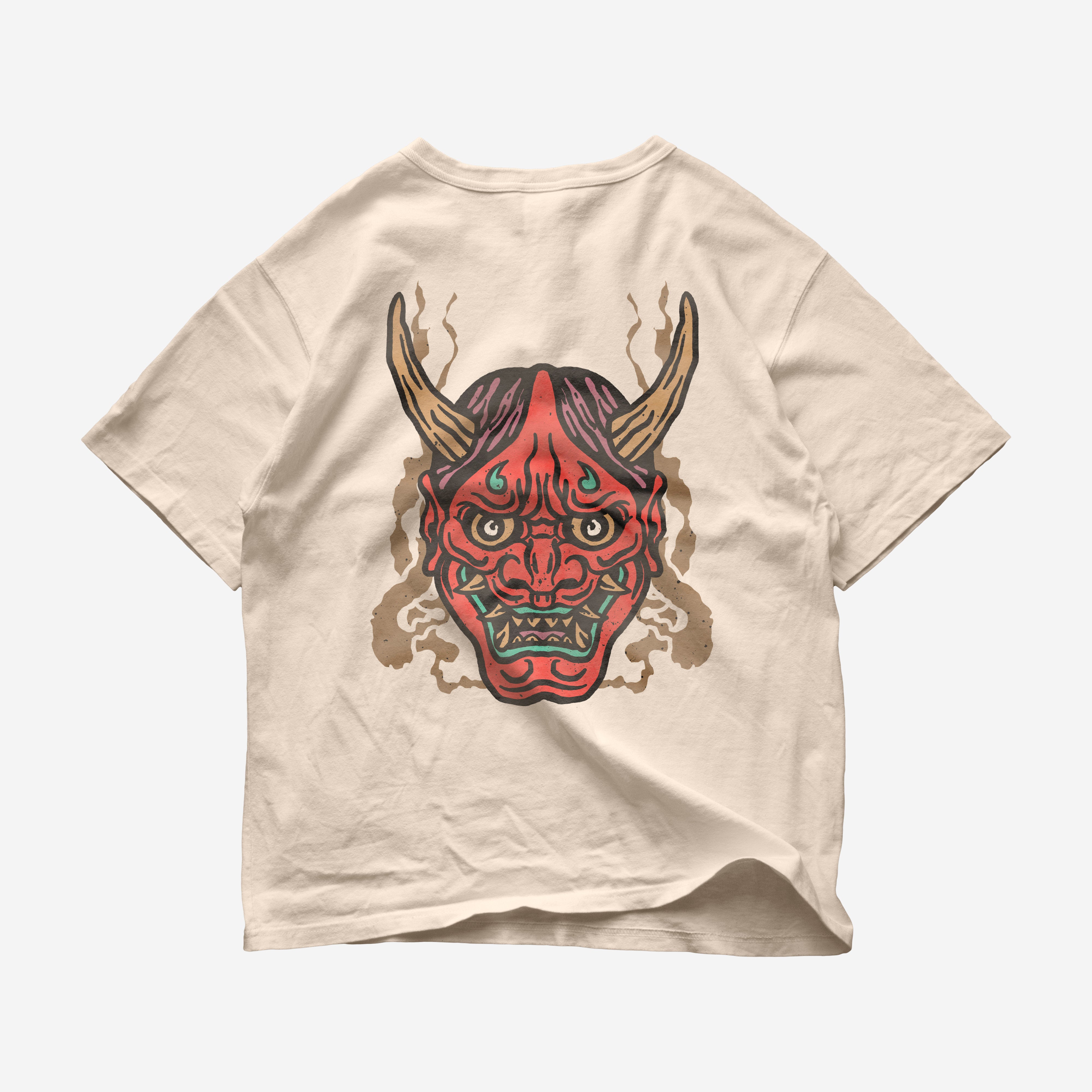 Oni Mask Double-Sided Heavyweight Tee