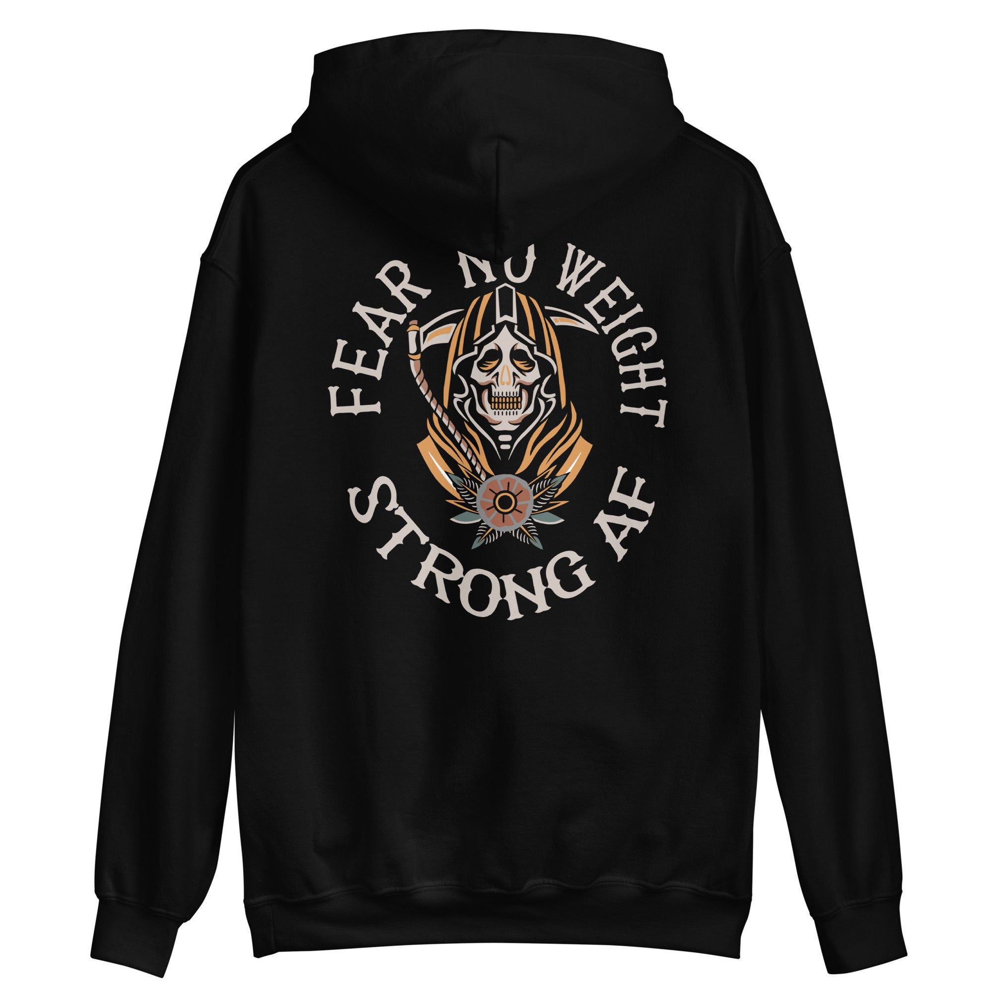 Fear No Weight Double Sided Hoodie Strong AF Style