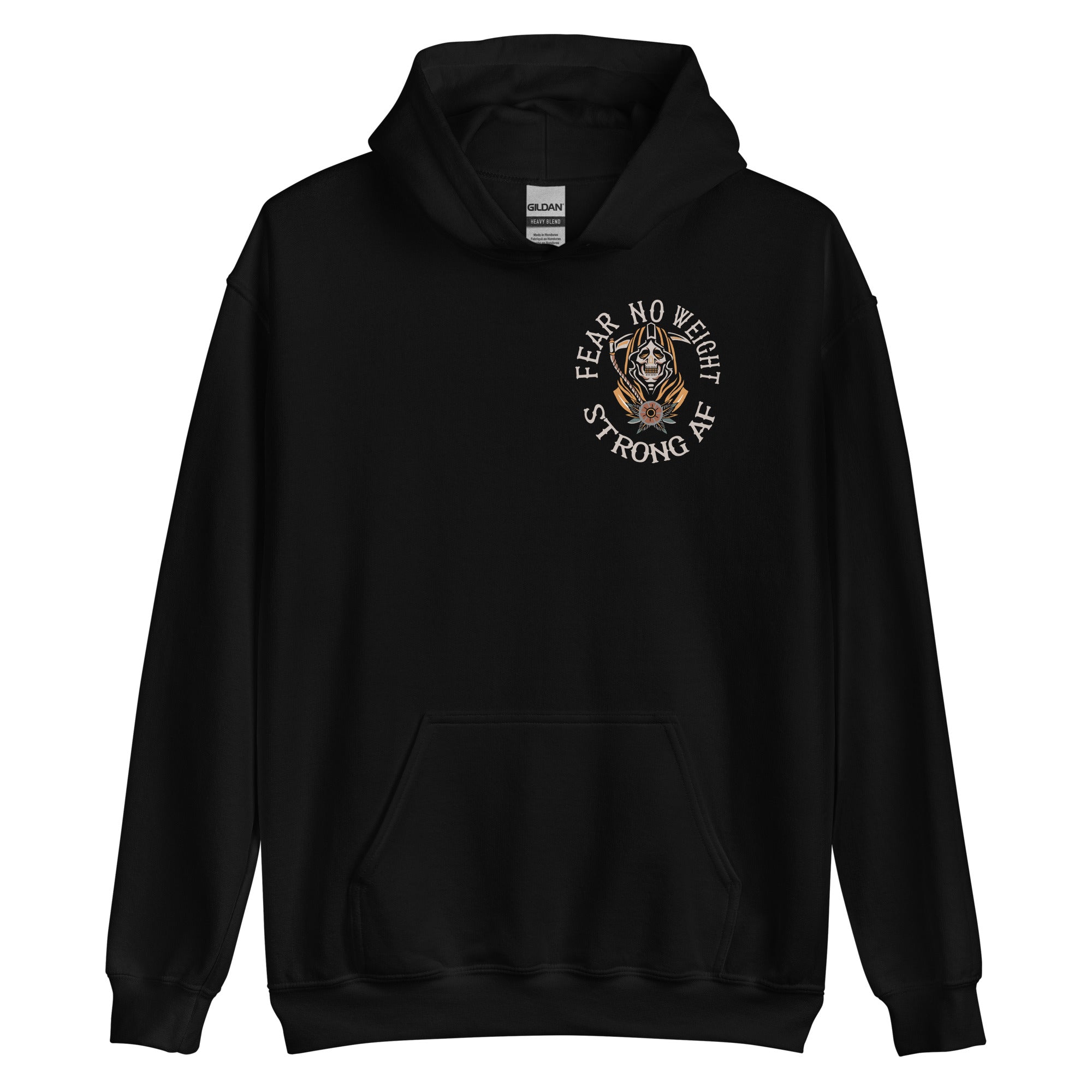 Fear No Weight Double Sided Hoodie Strong AF Style