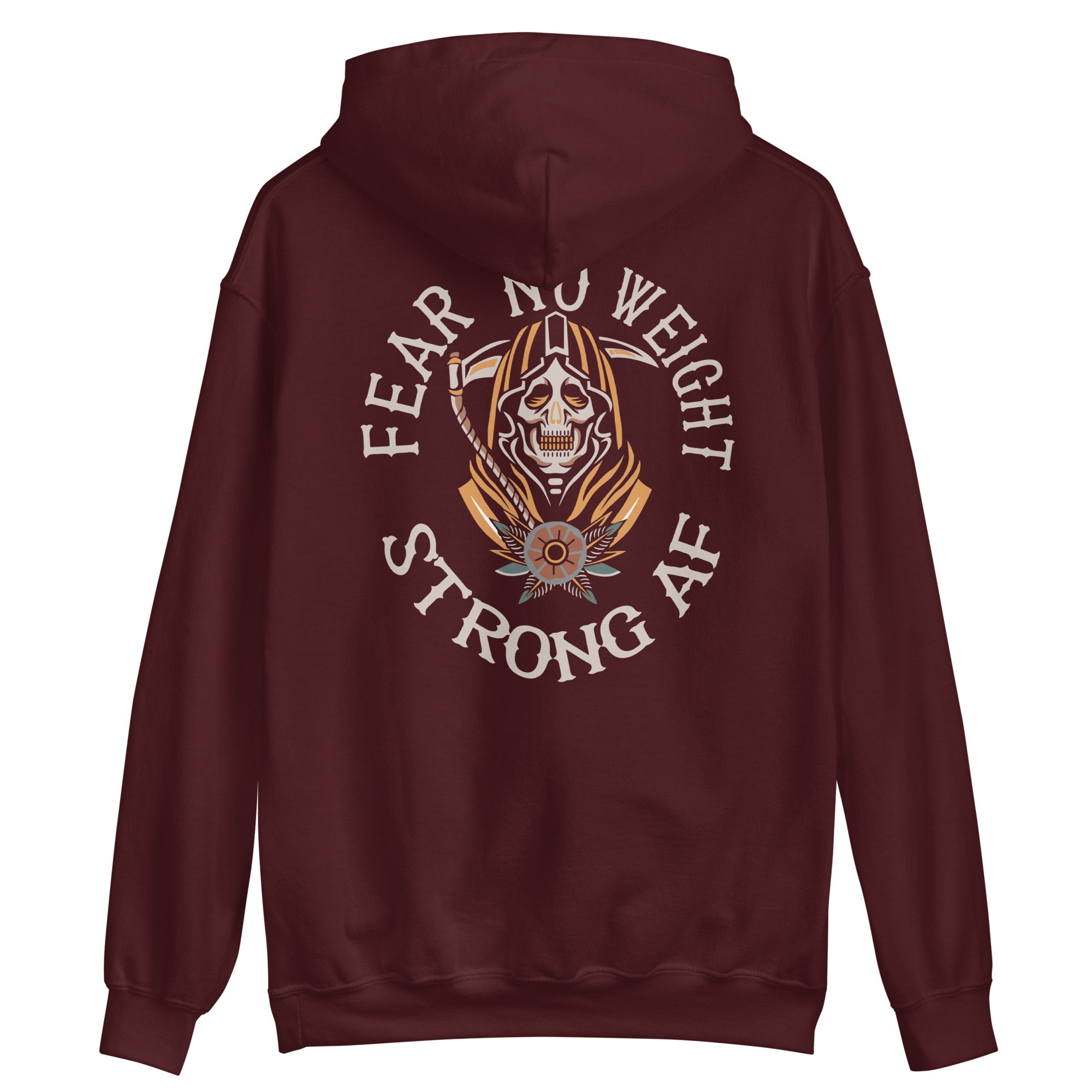 Fear No Weight Double Sided Hoodie Strong AF Style