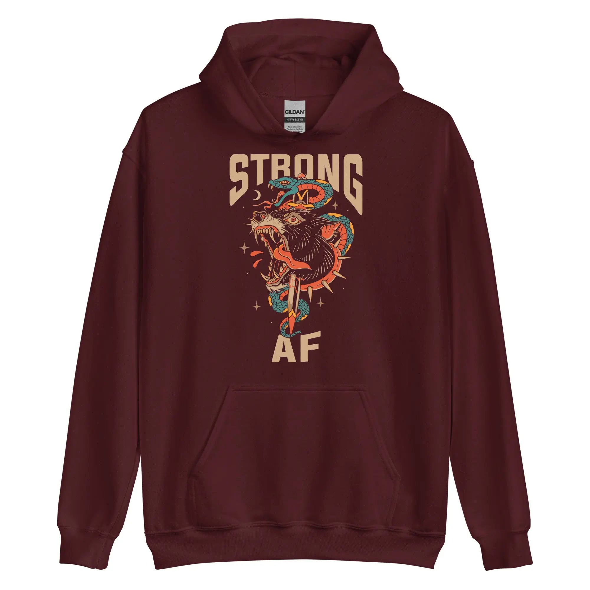 Strong AF Wolf Hoodie Strong AF Style