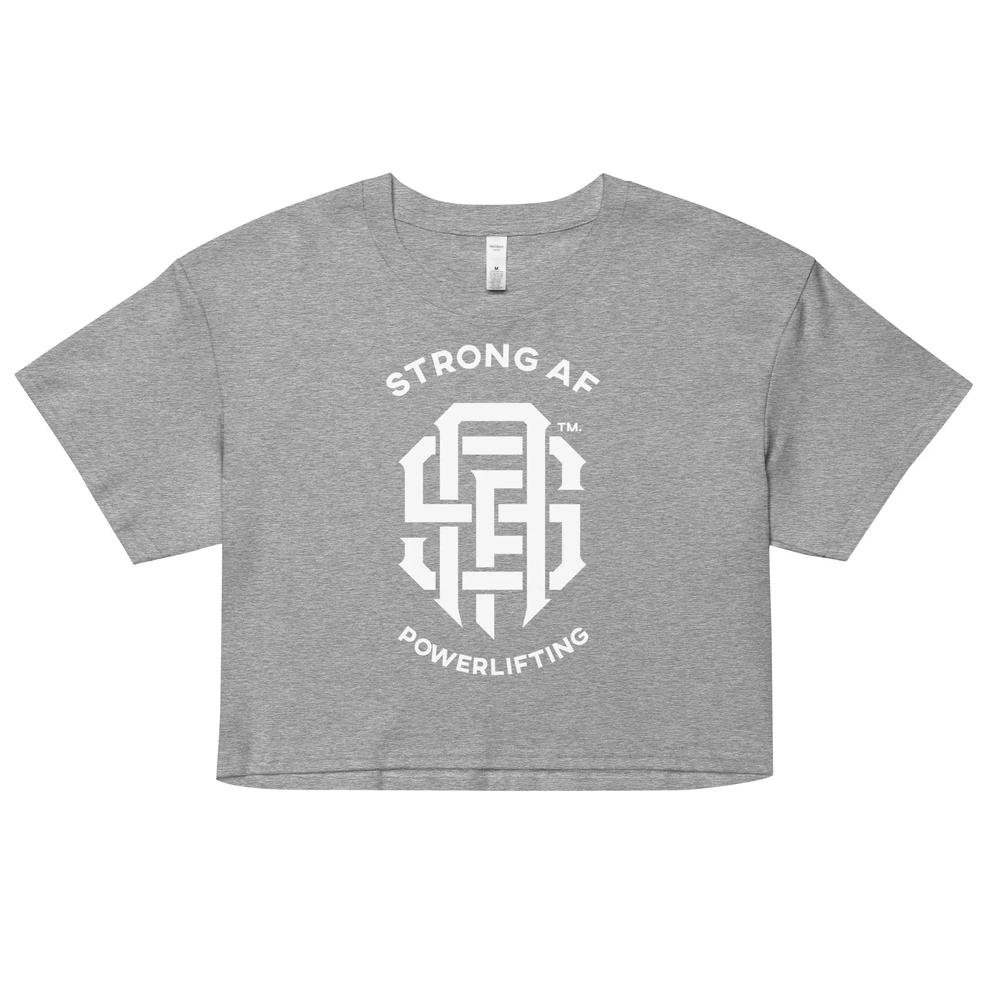 Strong AF Bold Logo Crop Top Strong AF Style