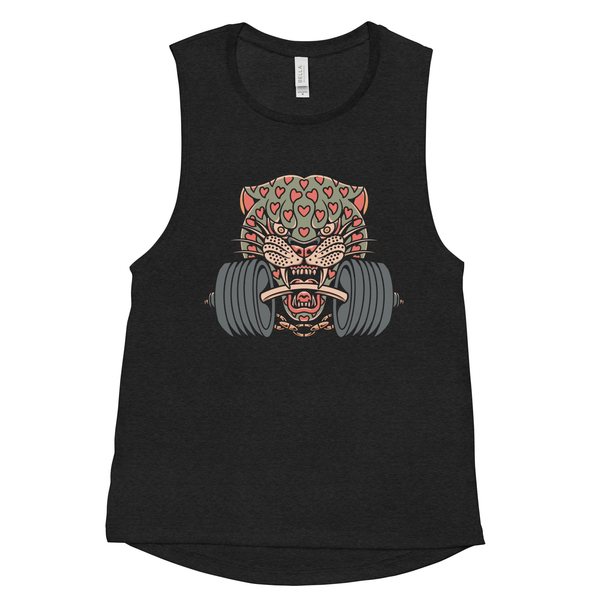 Tiger Heart Ladies’ Muscle Tank Strong AF Style